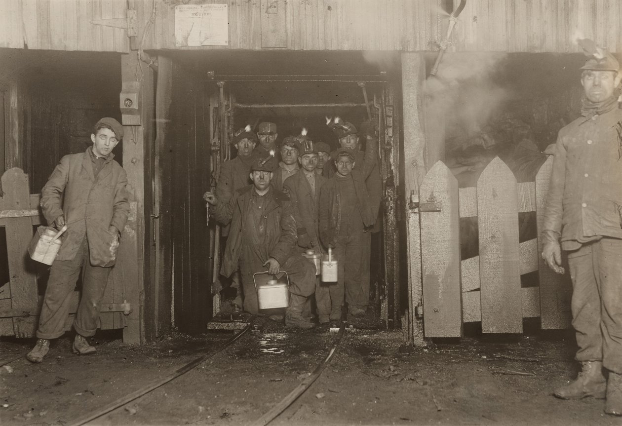 Vid dagens slut, Pennsylvania av Lewis Wickes Hine