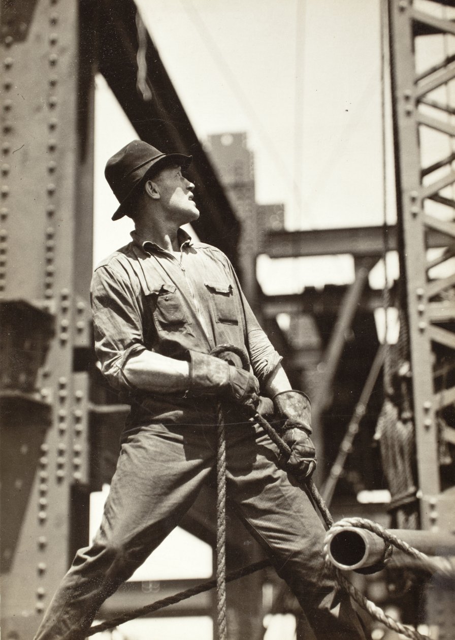 Kranförare på Empire State Building av Lewis Wickes Hine