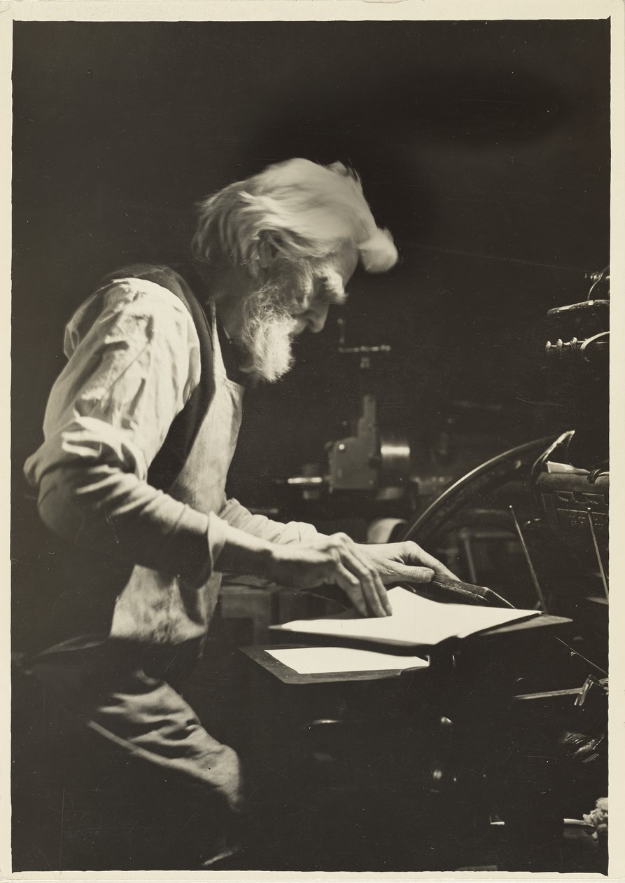 Tryckare i New York, 1905 av Lewis Wickes Hine