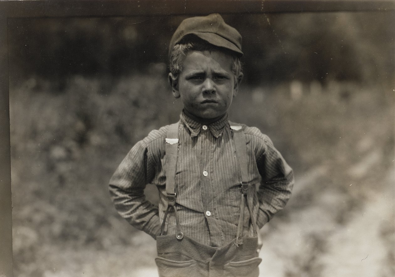 Lantlig fältarbetare, New England av Lewis Wickes Hine