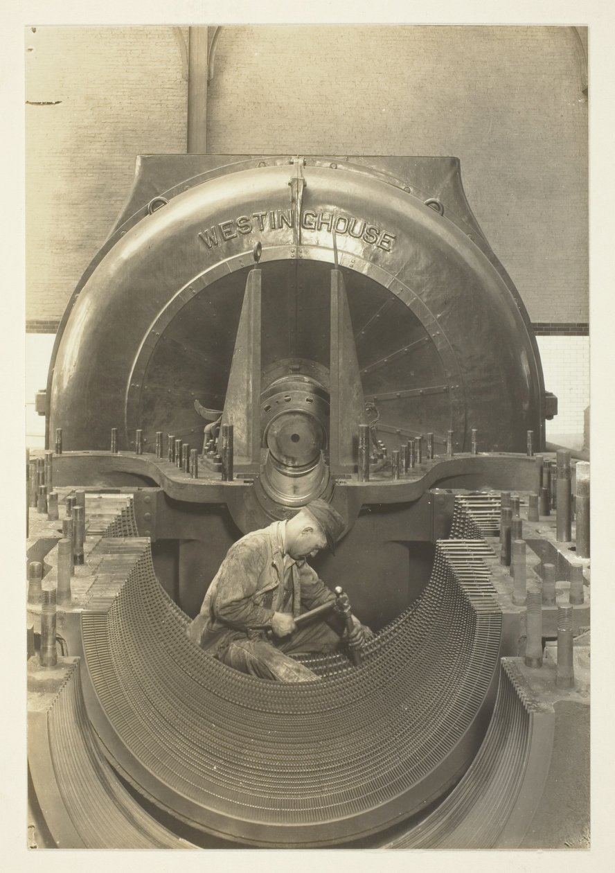 Turbinen, Power-House, New York City av Lewis Wickes Hine