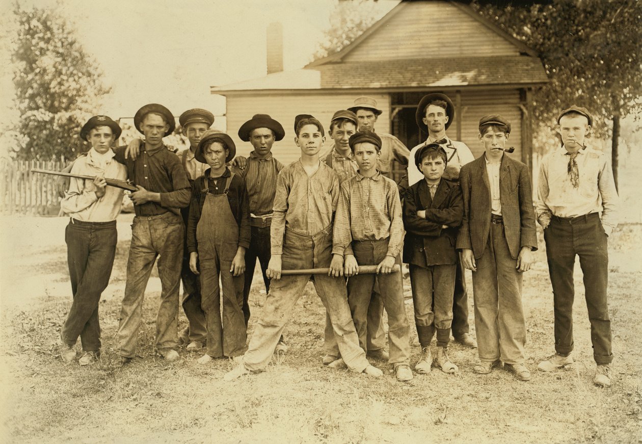 Bollaget bestod mest av glasarbetare. Indiana av Lewis Wickes Hine