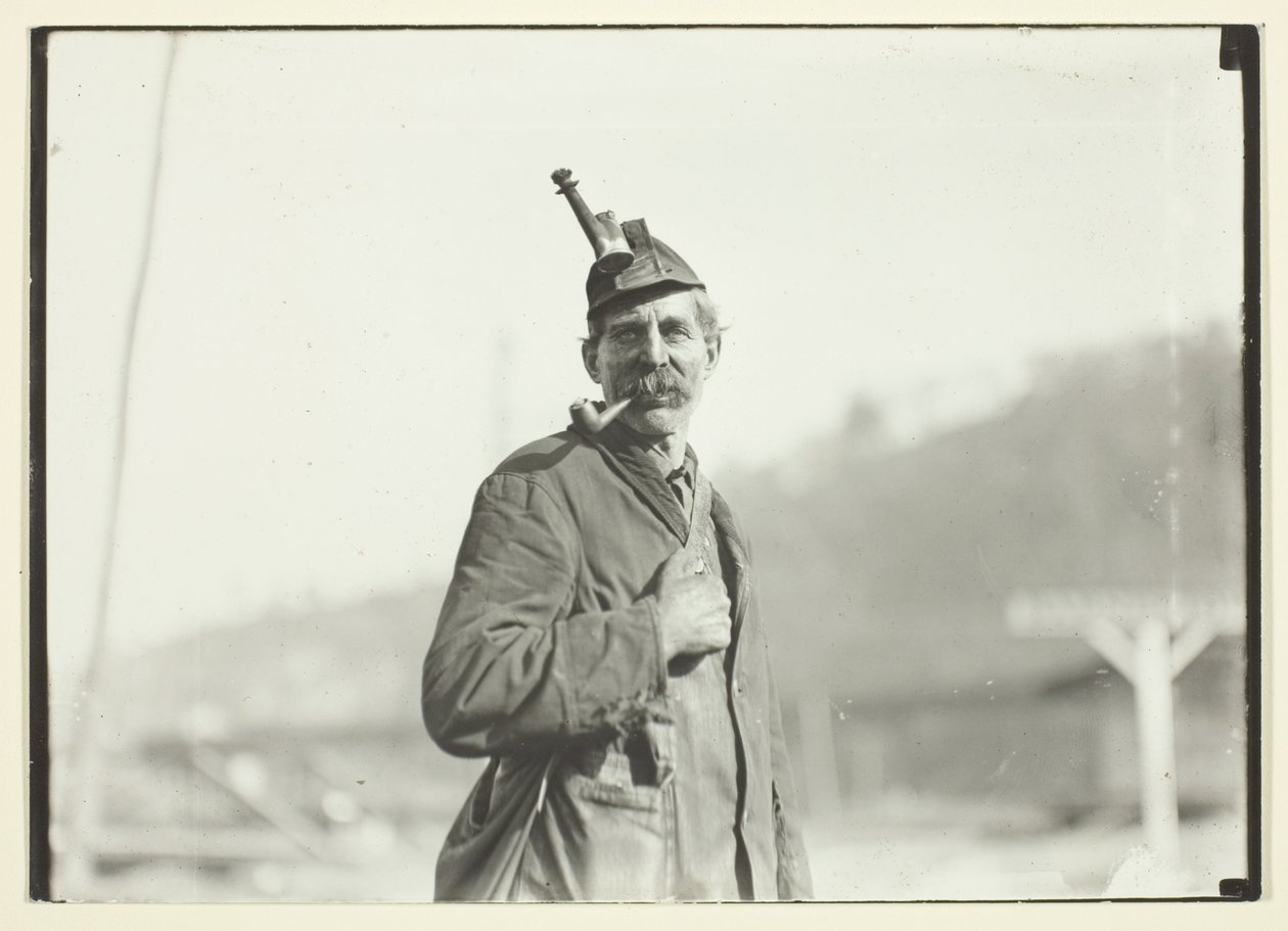 Walesisk kolgruvearbetare, gruva i West Virginia av Lewis Wickes Hine
