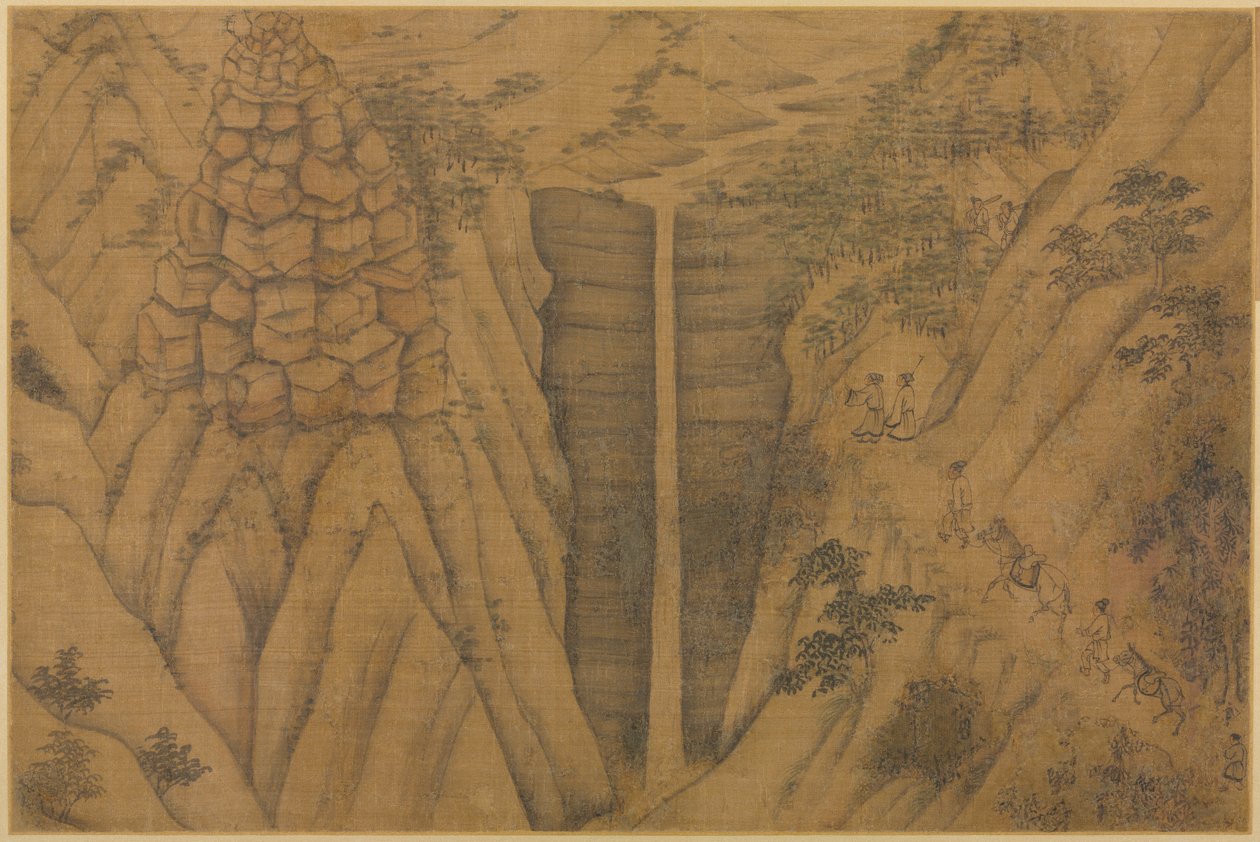 Boende i Longmian Sleeping Dragon Mountains, 1100-1200-talet. av Li Gonglin