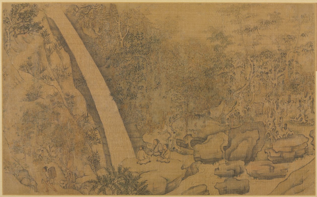 Boende i Longmian Sleeping Dragon Mountains, 1100-1200-talet. av Li Gonglin
