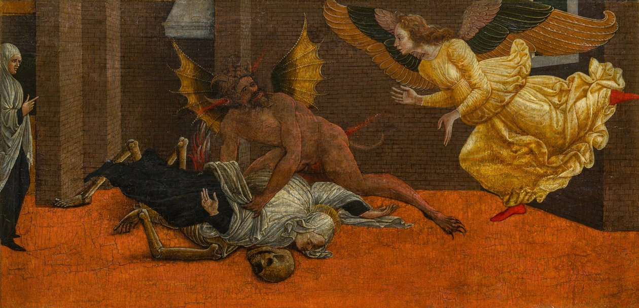 Sankta Frances av Rom plågad av Satan av Liberale da Verona