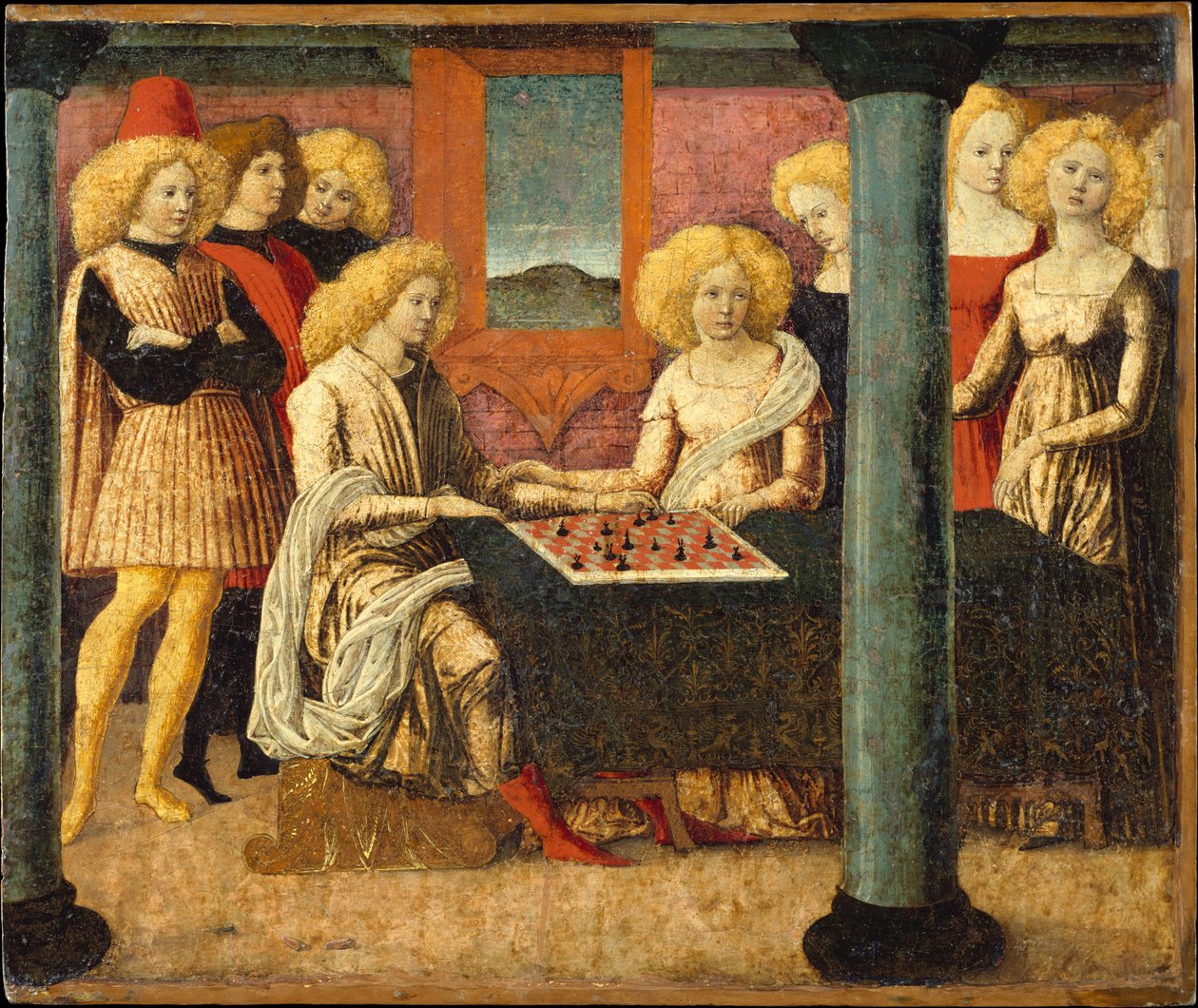 Schackspelarna av Liberale da Verona