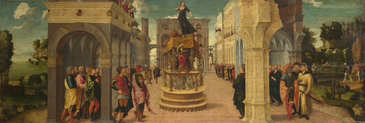 Didos död, tidigt 1500-tal. av Liberale da Verona