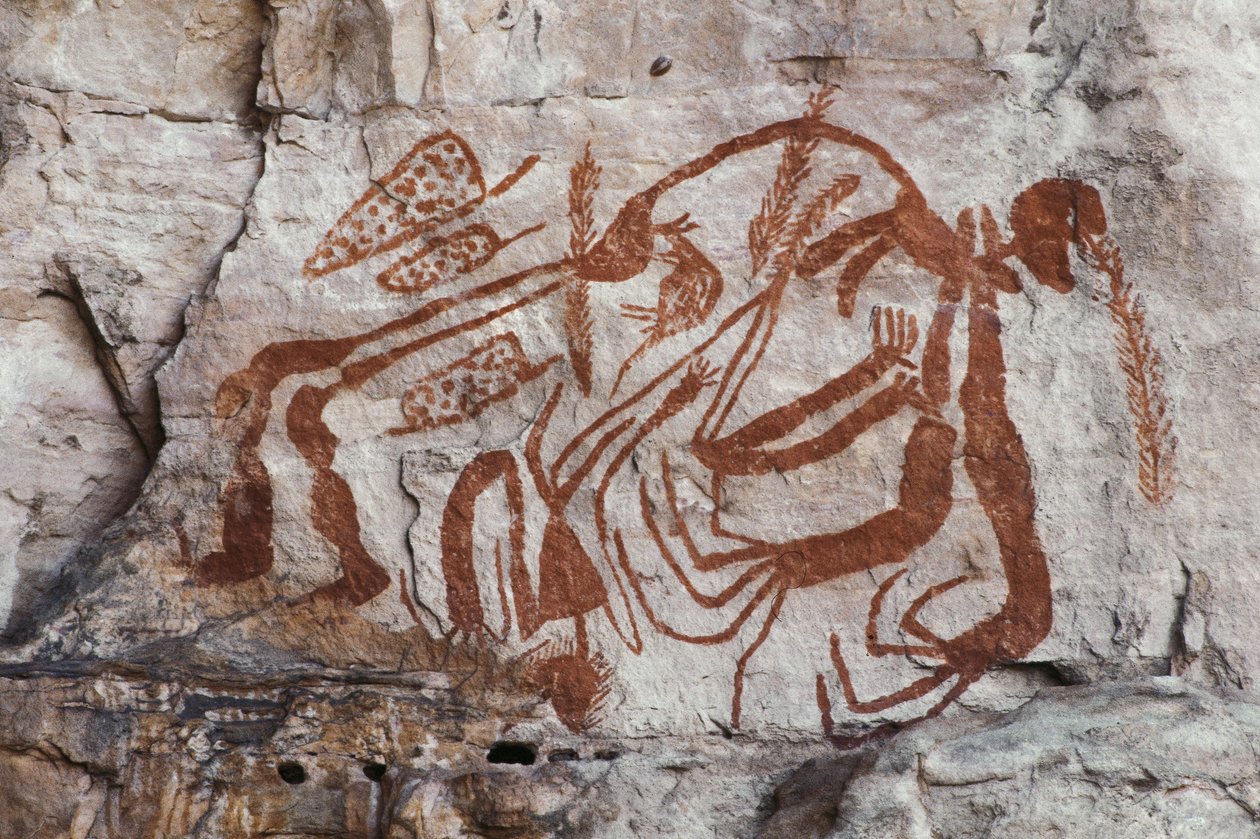 Aboriginal mytologi, Burrunggui, Arnhem Land (klippmålning) av Unbekannt Unbekannt