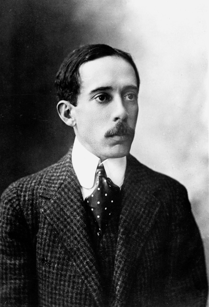 Alberto Santos-Dumont, brasiliansk flygpionjär, c 1900-1910 av Unbekannt Unbekannt