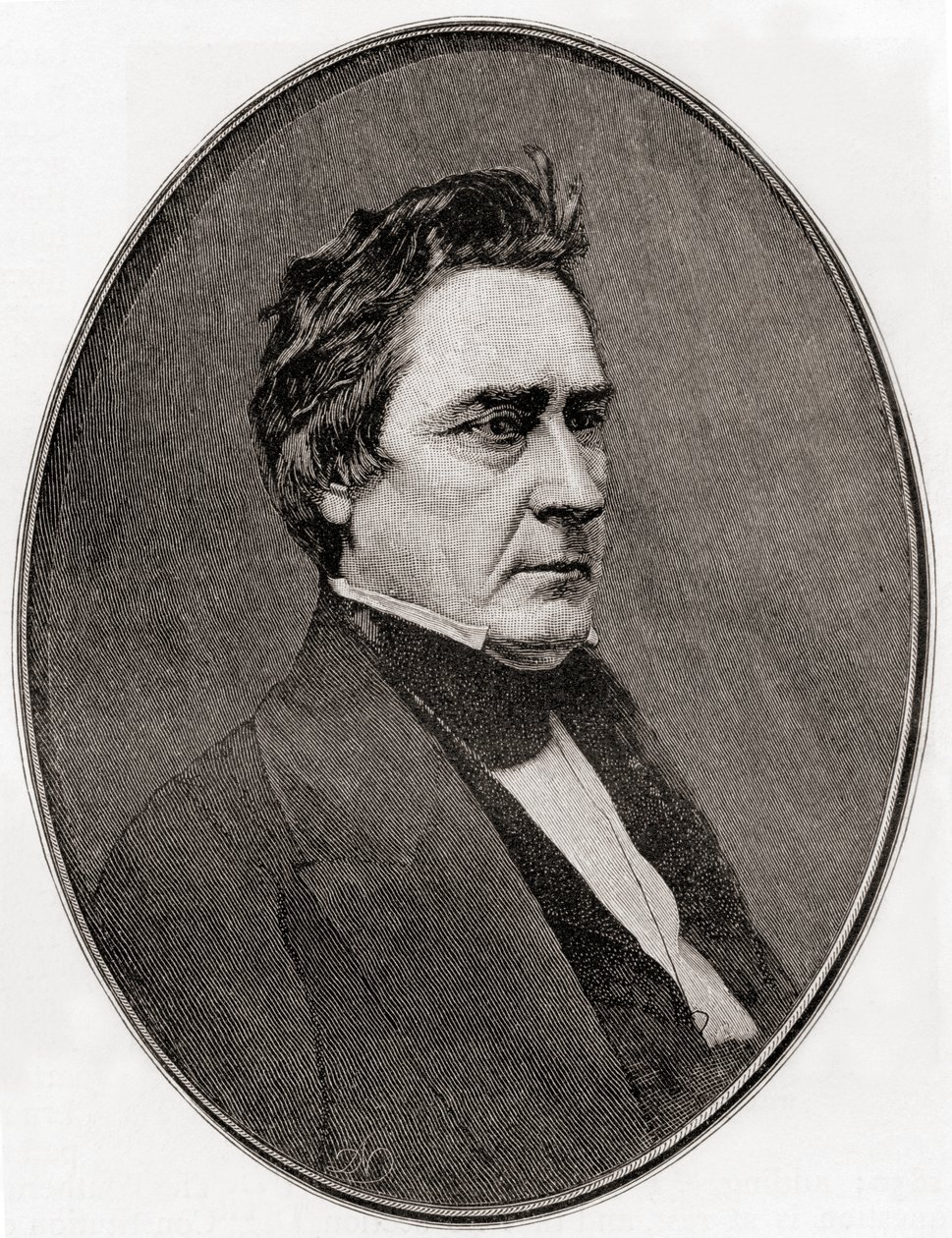 David Rice Atchison, från The Century Magazine, publicerad 1887 (gravyr) av Unbekannt Unbekannt