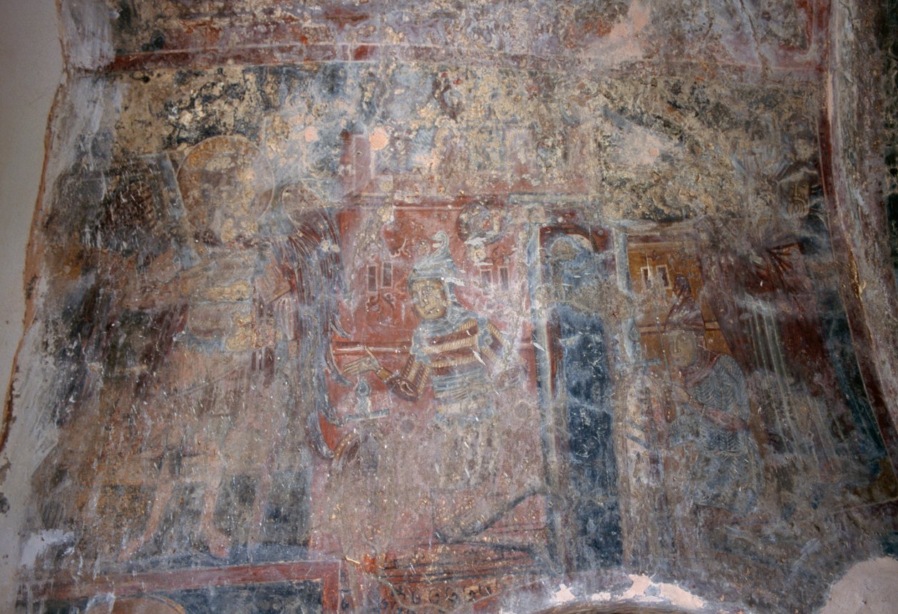 Fresk i kyrkan av Michael Archangel, Kantanos, Kreta, Grekland (foto) av Unbekannt Unbekannt