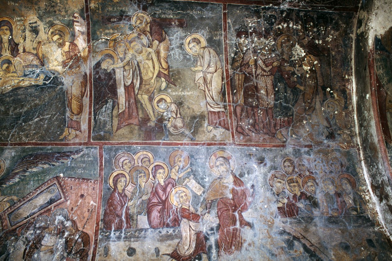 Fresker i Church of Metamorphosis tou Sotiros, Kefali, Kreta, Grekland (foto) av Unbekannt Unbekannt
