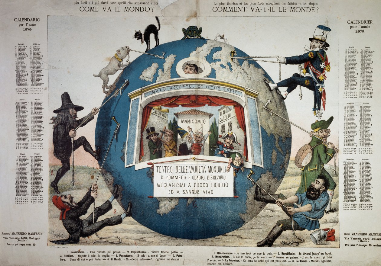 Hur världen går, kalender för år 1879, Italien av Unbekannt Unbekannt