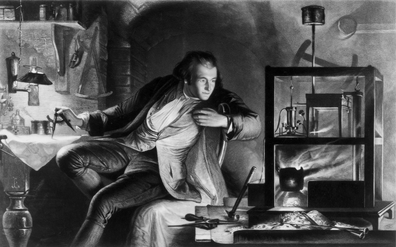 James Watt, brittisk ingenjör, som ung man, c 1769 av Unbekannt Unbekannt