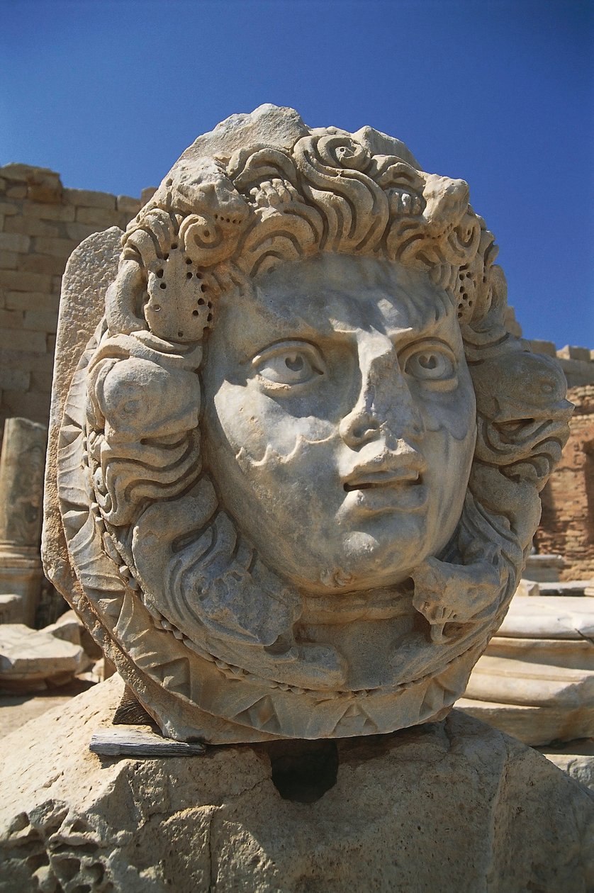 Libyen, Tripolitanien, Leptis Magna, Severan Forum, Nereid chef av Unbekannt Unbekannt