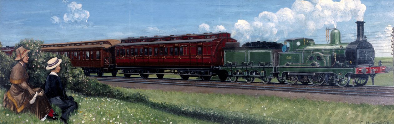 Midland Railway Express på väg till St Pancras Station, London av Unbekannt Unbekannt