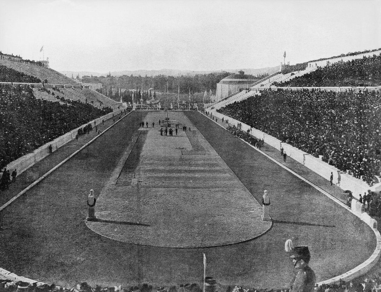 Panathinaiko Stadium, Olympiska spelen i Aten av Unbekannt Unbekannt