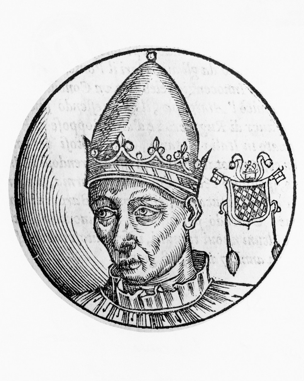 Porträtt av Celestine II (Guido Guelfuccio de Castello, död 1144) av Unbekannt Unbekannt