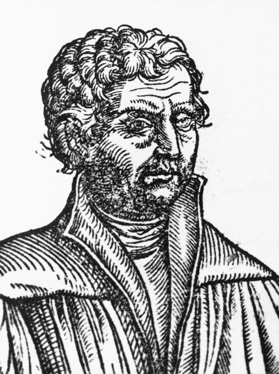 Porträtt av Johannes Reuchlin (1455-1522), tysk filosof och humanist, gravyr av Unbekannt Unbekannt