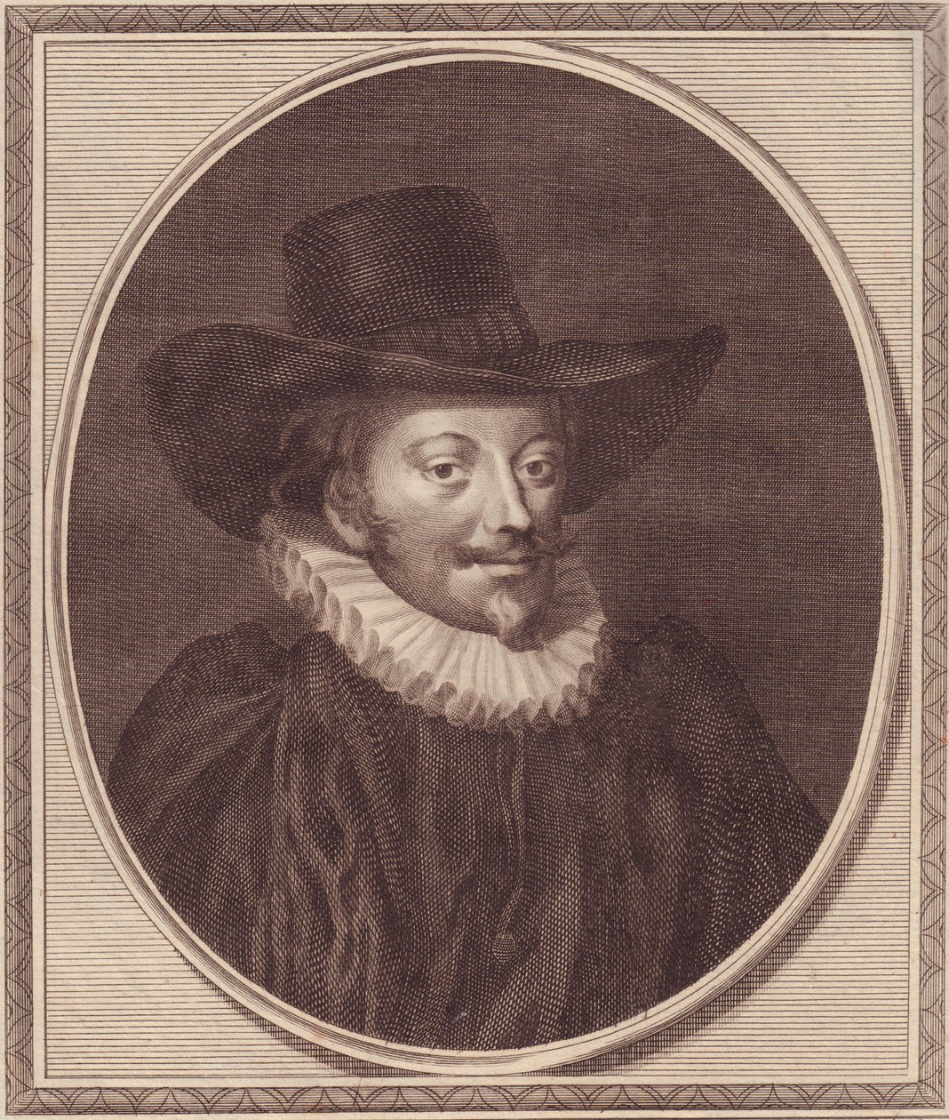 Porträtt av John Williams (1582-1650), ärkebiskop av York, kopparstick av John Goldar (1729-1795) av Unbekannt Unbekannt