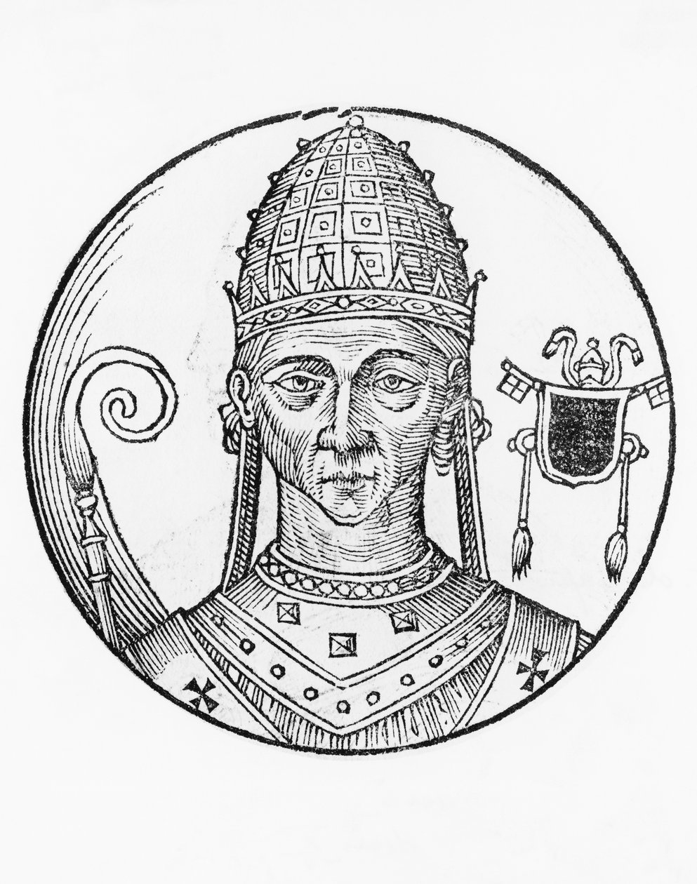 Porträtt av John X (cirka 860-cirka 929) av Unbekannt Unbekannt