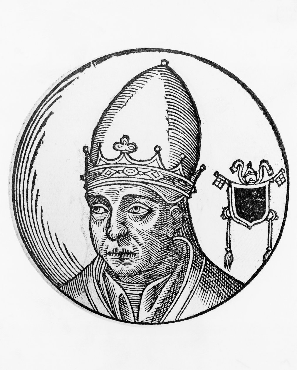 Porträtt av Nicholas II (Gerard av Bourgogne, d. 1061) av Unbekannt Unbekannt