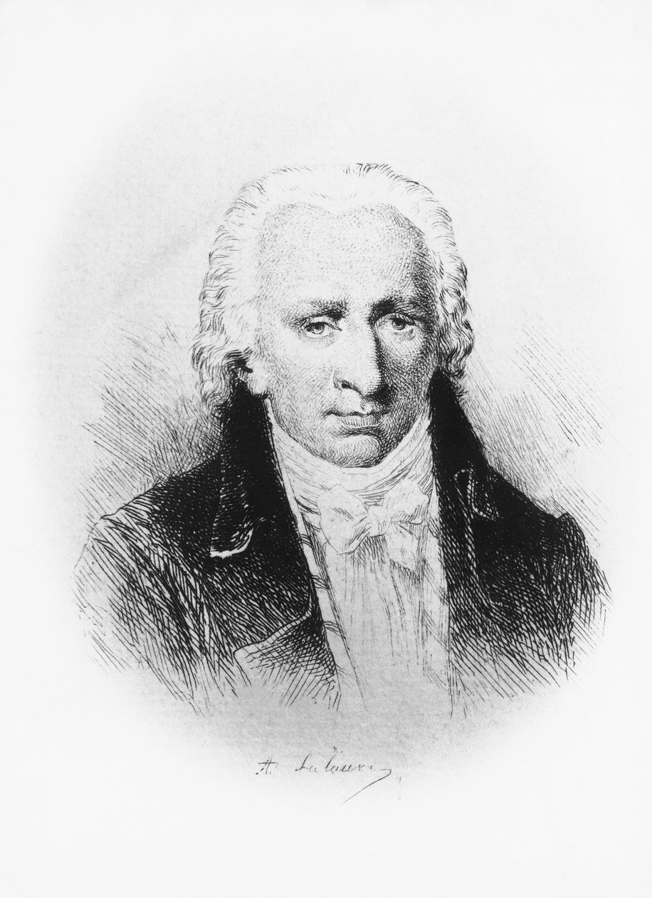 Porträtt av Stanislas Jean, Marquis de Boufflers (1738-1815), fransk författare, soldat och akademiker, etsning efter teckning av Adolphe Lalauze (1838-1905) av Unbekannt Unbekannt