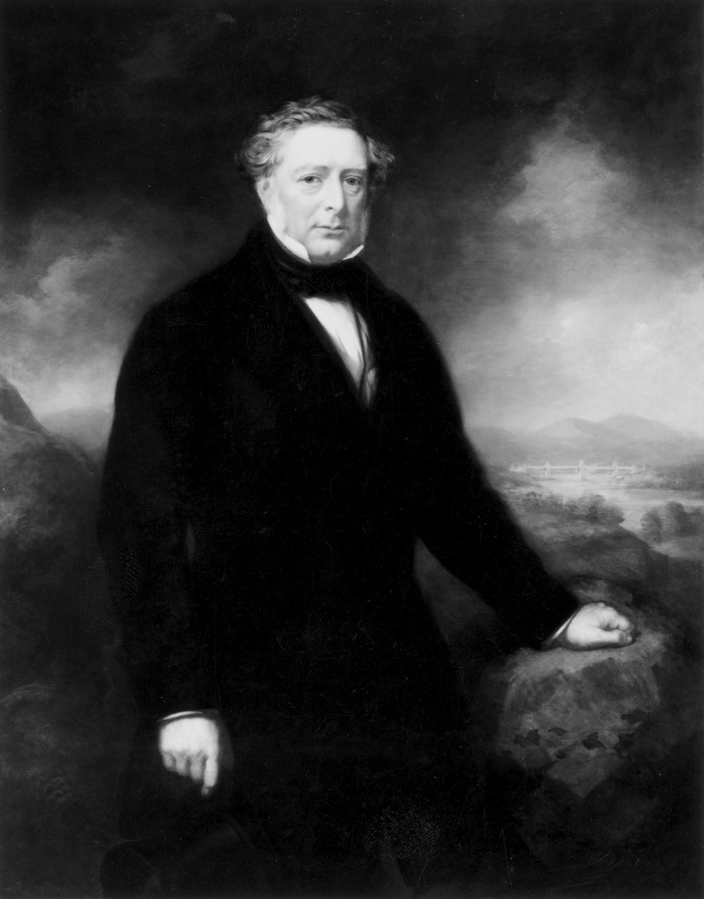 Robert Stephenson, engelsk maskin- och konstruktionsingenjör, c 1850-1859 av Unbekannt Unbekannt