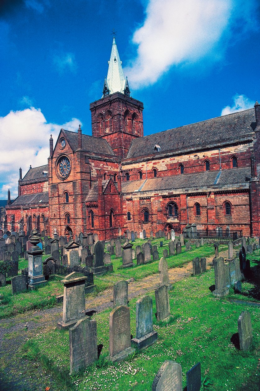 Saint Magnus Cathedral, Kirkwall, fastlandet, Orkneyöarna, Skottland, Storbritannien av Unbekannt Unbekannt