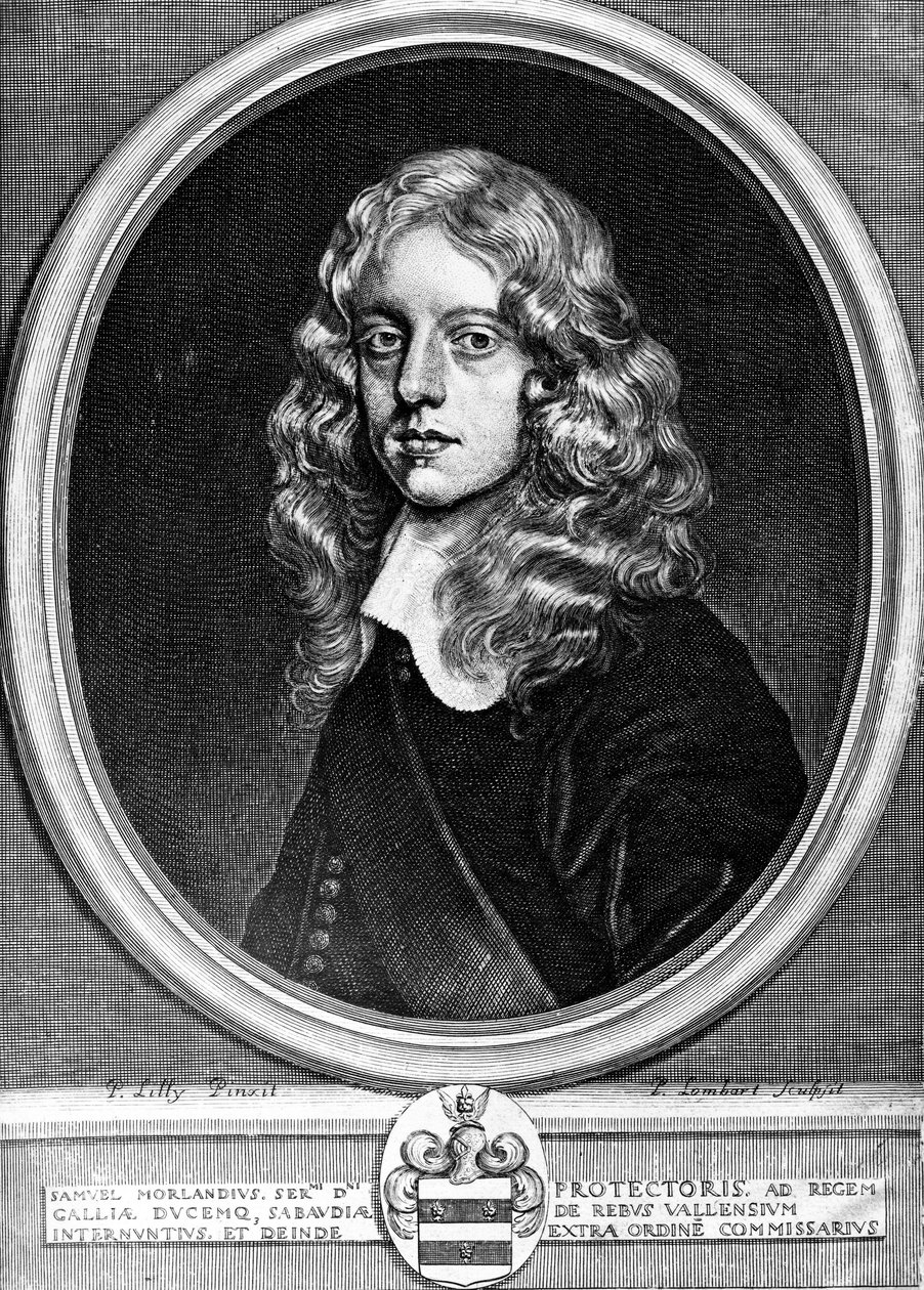 Sir Samuel Morland, engelsk diplomat, matematiker och uppfinnare, ca 1660 av Unbekannt Unbekannt