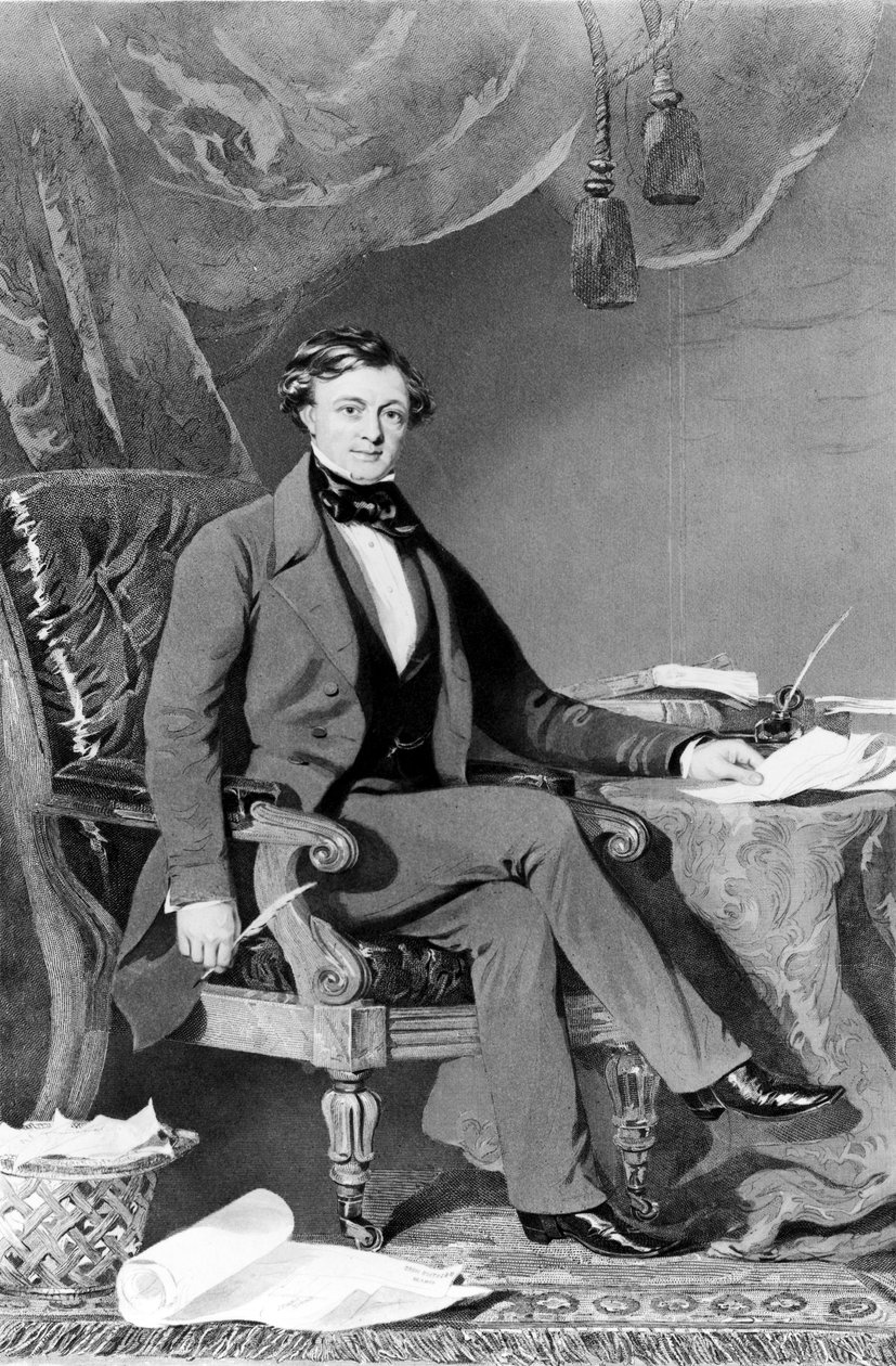 Thomas Brassey, brittisk järnvägsentreprenör och ingenjör, c 1830-talet av Unbekannt Unbekannt