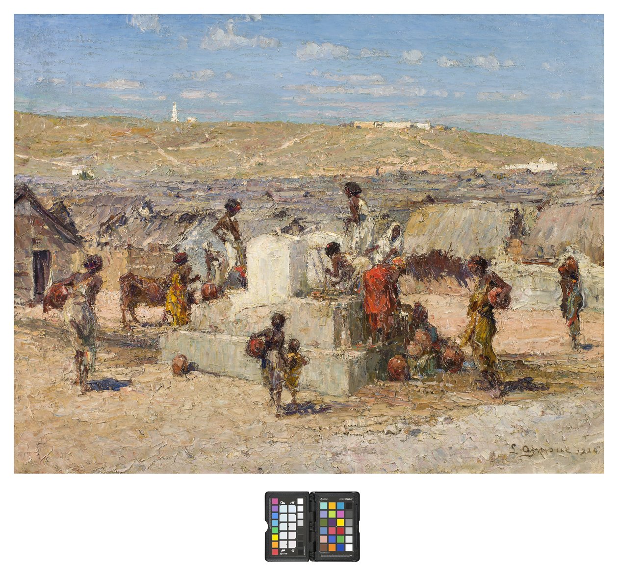 Väl i ursprungsbyn Amornin, Mogadishu, 1926 av Lidio Ajmone