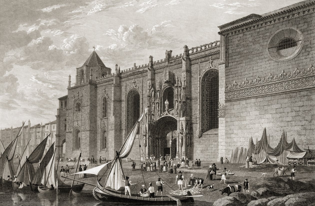 Mosteiro dos Jeronimos Belem, Lissabon, från 