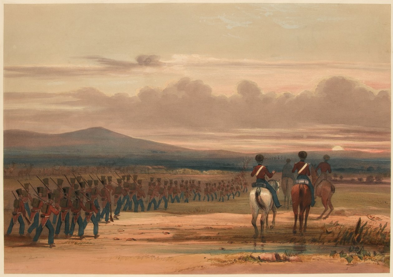"Marschen över den sumpiga öknen" av Lieutenant Thomas (after) Wingate