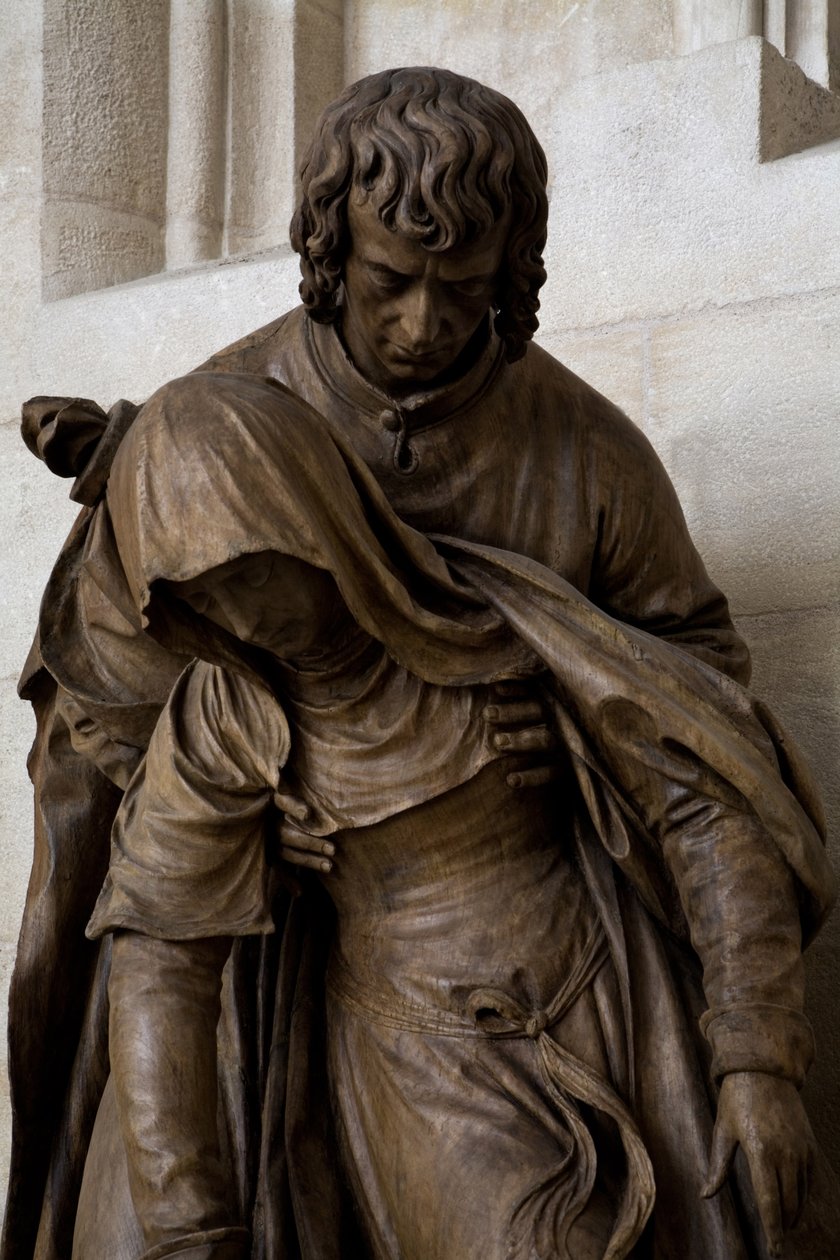 The Swoon of the Virgin, 1531 (se även 279615 och 279616) (valnöt) av Ligier Richier