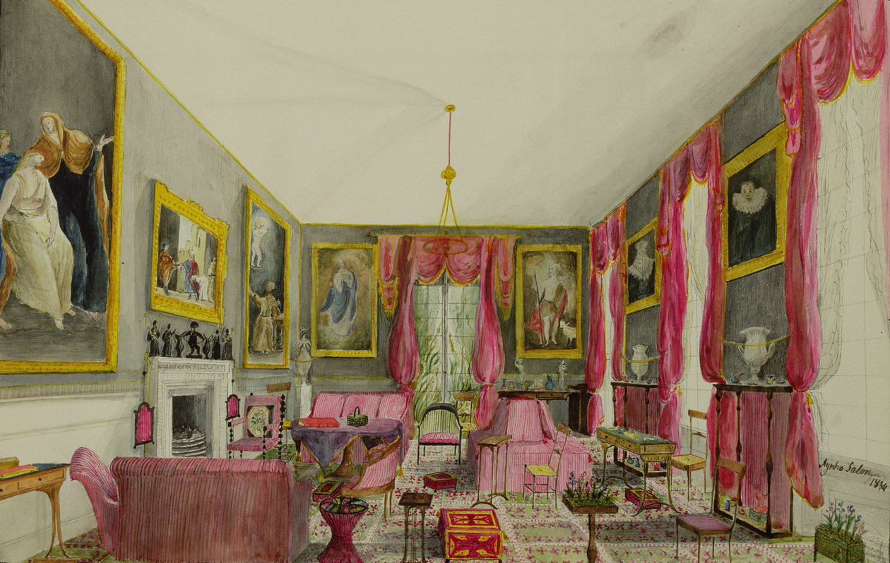 Aynhoe Salon, 1844 av Lili Cartwright