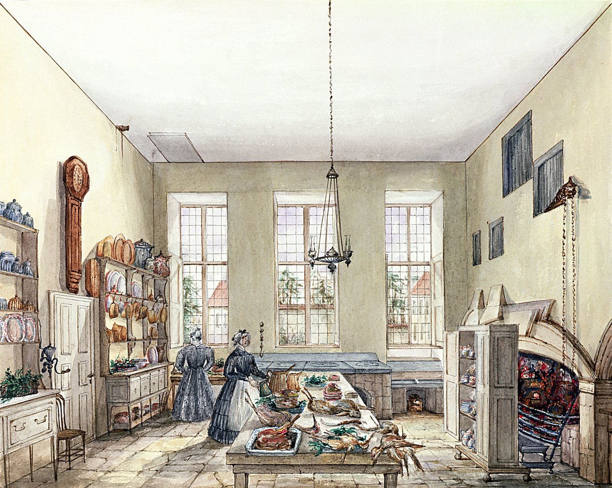 The Kitchen at Aynhoe, 3 februari 1847 av Lili Cartwright
