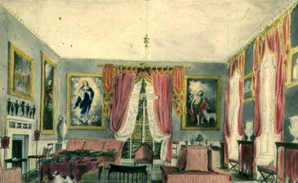 The Drawing Room (akvarell) av Lili Cartwright