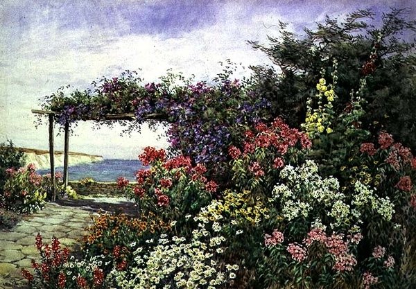 Den blommande gränsen, Sussex av Lilian Stannard
