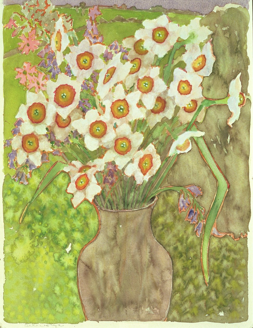 Jonquils at Twilight, 1999 (wc på papper) av Lillian Delevoryas