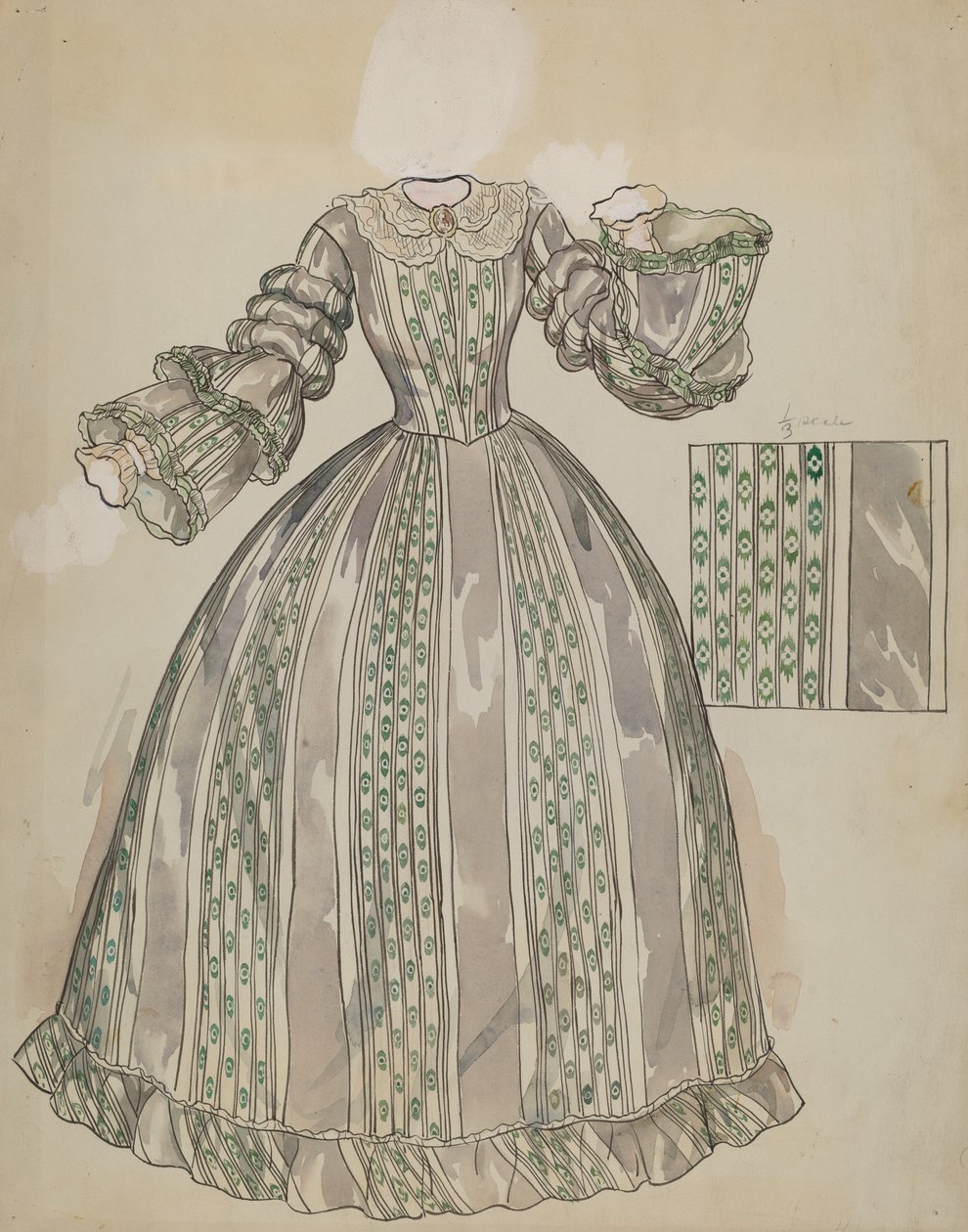 Klänning, c. 1936. av Lillian Causey