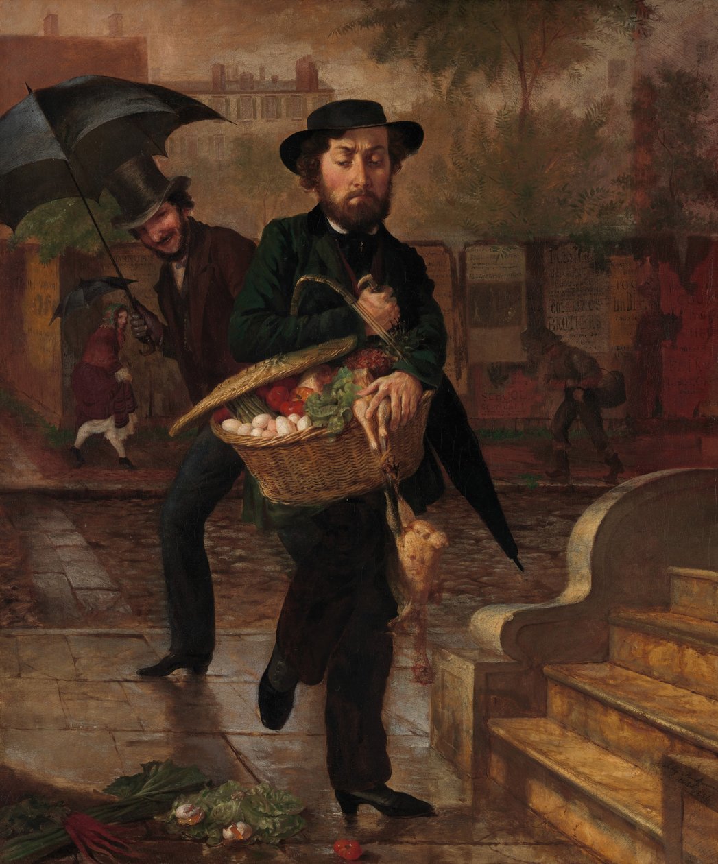 Ung man, första marknadsföringen, 1854 av Lilly Martin Spencer