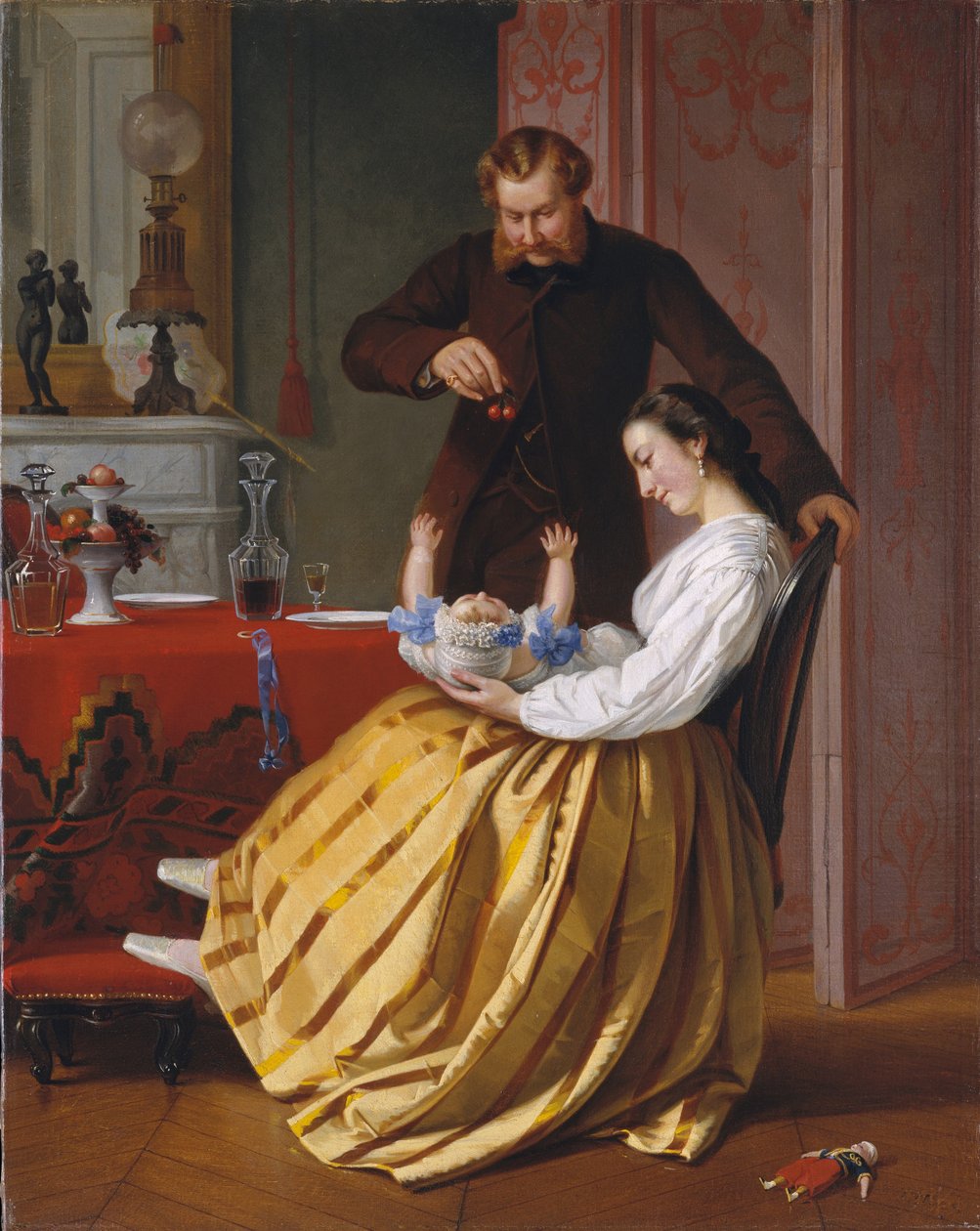Conversation Piece, ca 1851-52 (olja på duk) av Lilly Martin Spencer