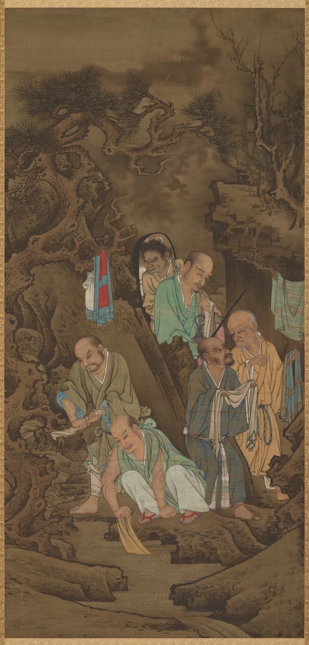 luo med tvätt, 1178. av Lin Tinggui