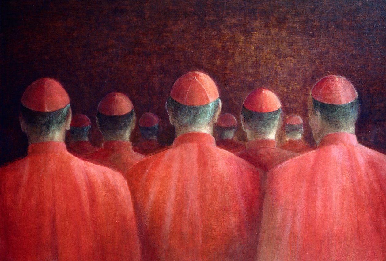 Kardinaler, 2005 (akryl) av Lincoln Seligman