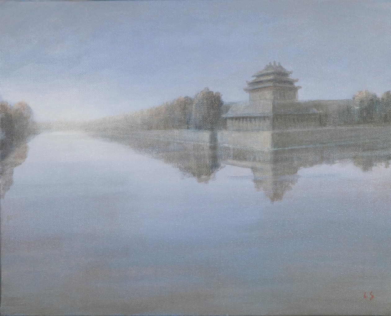 Forbidden City, 2012 (akryl på duk) av Lincoln Seligman