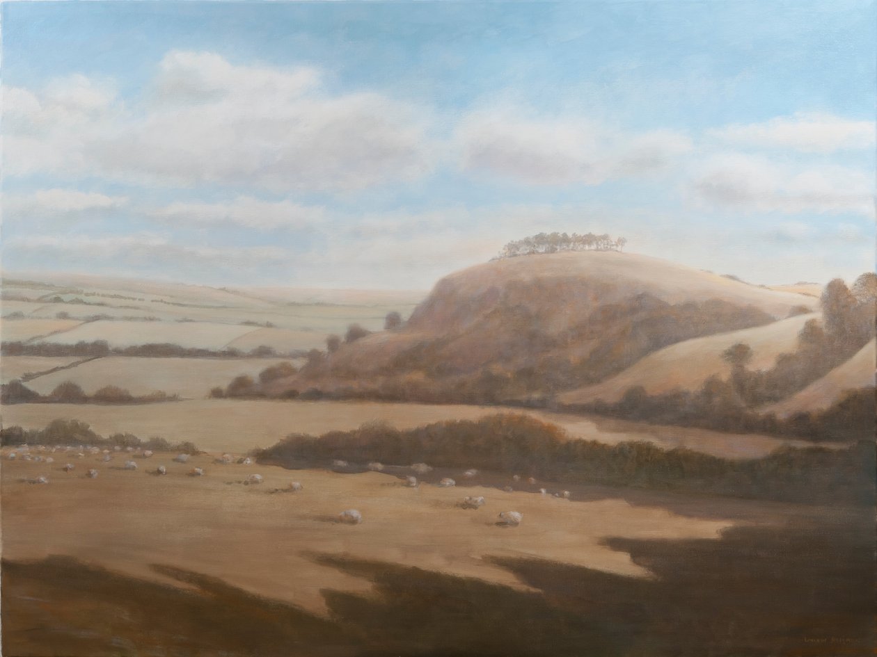 Gloucestershire landskap, 2012 (akryl på duk) av Lincoln Seligman