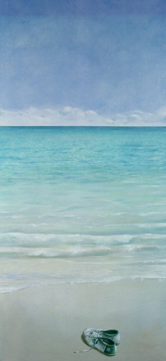 Green Flash, 1990 (akryl på duk) av Lincoln Seligman