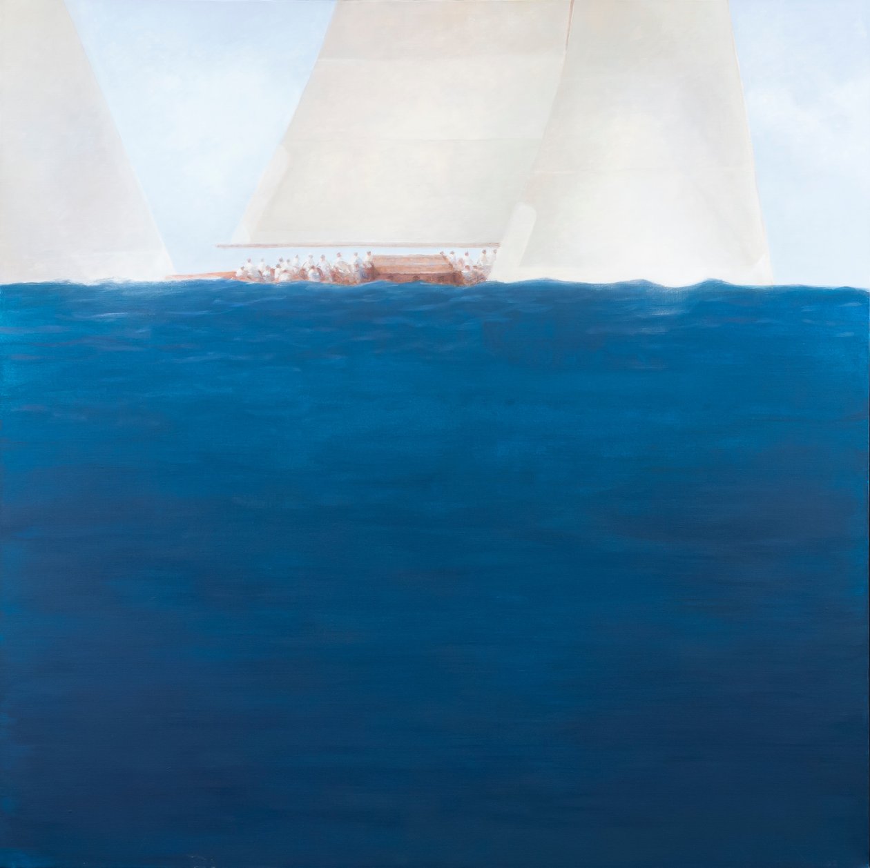 J Class Racing, Solent, 2012 (akryl på duk) av Lincoln Seligman